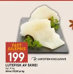Coop Mega LUTEFISK AV SKREI, NOK 199 tilbud
