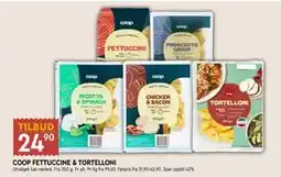Coop Mega COOP FETTUCCINE & TORTELLONI, NOK 24.9 tilbud