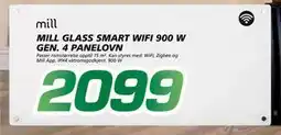 Coop Byggmix MILL GLASS SMART WIFI 900 W GEN. 4 PANELOVN, NOK 2099 tilbud