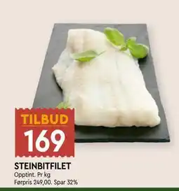 Coop Mega STEINBITFILET, NOK 169 tilbud