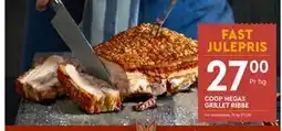 Coop Mega COOP MEGAS GRILLET RIBBE, NOK 27 tilbud