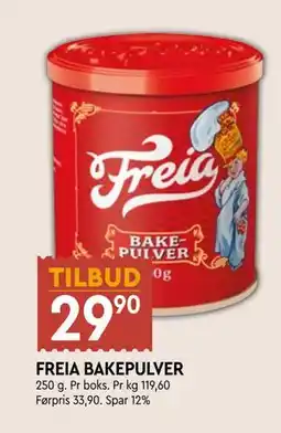 Coop Mega FREIA BAKEPULVER, NOK 29.9 tilbud