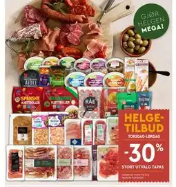 Coop Mega STORT UTVALG TAPAS tilbud