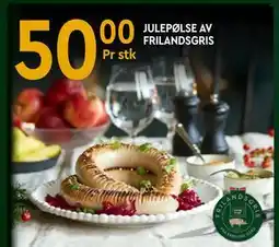 Coop Mega JULEPØLSE AV FRILANDSGRIS, NOK 50 tilbud