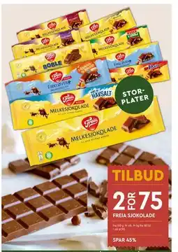 Coop Mega FREIA SJOKOLADE, NOK 75 tilbud