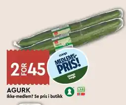 Coop Mega AGURK, Medlemspris tilbud