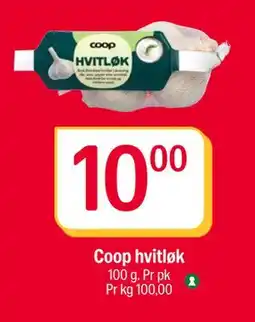 Coop Extra Coop hvitløk, NOK 10 tilbud