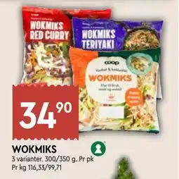 Coop Mega WOKMIKS, NOK 34.9 tilbud