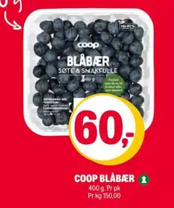 Coop Extra COOP BLÅBÆR, NOK 60 tilbud
