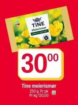 Coop Extra Tine meierismør, NOK 30 tilbud