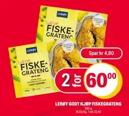 Coop Extra LERØY GODT KJØP FISKEGRATENG, NOK 60 tilbud