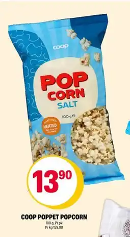 Coop Extra COOP POPPET POPCORN, NOK 13.9 tilbud