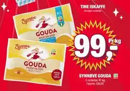 Coop Extra SYNNØVE GOUDA, NOK 99 tilbud