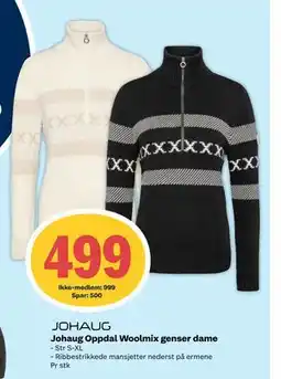 Coop Extra Johaug Oppdal Woolmix genser dame, NOK 999, Medlemspris tilbud