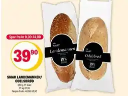Coop Extra SMAK LANDEMANNEN/ ODELSBRØD, NOK 39.9 tilbud