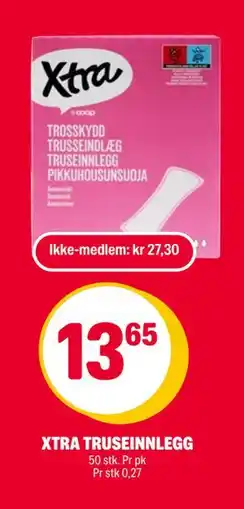 Coop Extra XTRA TRUSEINNLEGG, NOK 27.3, Medlemspris tilbud