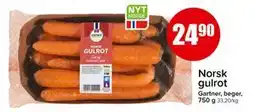 Spar Norsk gulrot, NOK 24.9 tilbud