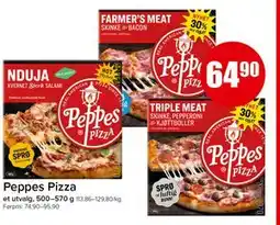 Spar Peppes Pizza, NOK 64.9 tilbud