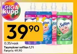 Gigaboks Tøymykner softlan 1,7 l., NOK 39.9 tilbud