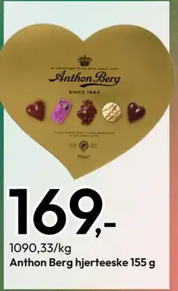 Gigaboks Anthon Berg hjerteeske 155 g, NOK 169 tilbud