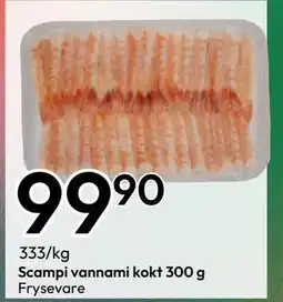 Gigaboks Scampi vannami kokt 300 g, NOK 99.9 tilbud