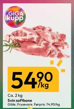 Gigaboks Svin softbone, NOK 54.9 tilbud