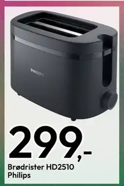 Gigaboks Brødrister HD2510 Philips, NOK 299 tilbud