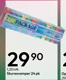 Gigaboks Skuresvamper 24 pk, NOK 29.9 tilbud