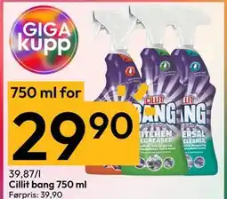 Gigaboks Cillit bang 750 ml, NOK 29.9 tilbud