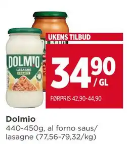 Meny Dolmio, NOK 34.9 tilbud