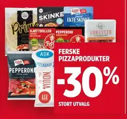 Meny FERSKE PIZZAPRODUKTER tilbud