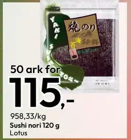 Gigaboks Sushi nori 120 g, NOK 115 tilbud