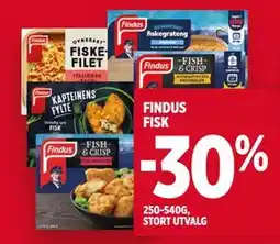 Meny FINDUS FISK tilbud