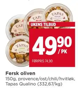 Meny Fersk oliven, NOK 49.9 tilbud