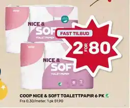 Matkroken COOP NICE & SOFT TOALETTPAPIR 6 PK, NOK 80 tilbud