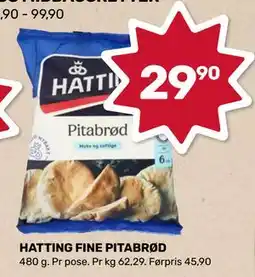 Coop Prix HATTING FINE PITABRØD, NOK 29.9 tilbud