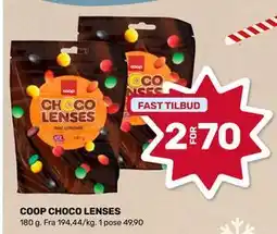 Coop Prix COOP CHOCO LENSES, NOK 70 tilbud