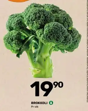 Coop Prix BROKKOLI, NOK 19.9 tilbud