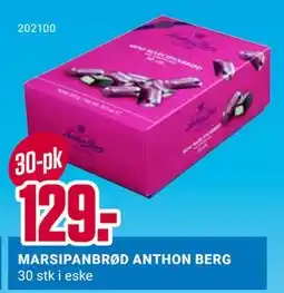 Europris MARSIPANBRØD ANTHON BERG, NOK 129 tilbud