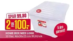 Europris HOME BOX MED LOKK, NOK 100, Medlemspris tilbud