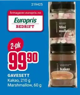 Europris GAVESETT, NOK 99.9 tilbud