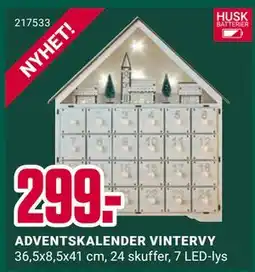 Europris ADVENTSKALENDER VINTERVY, NOK 299 tilbud