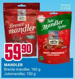 Europris MANDLER, NOK 59.9 tilbud