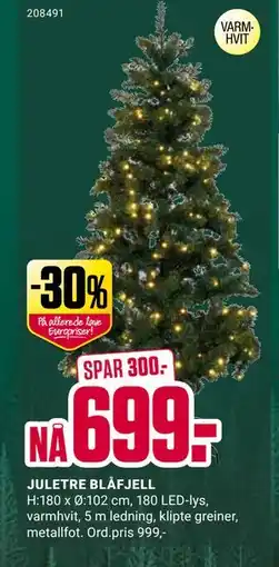 Europris JULETRE BLÅFJELL, NOK 699 tilbud