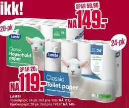 Europris LAMBI tilbud