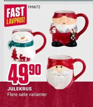 Europris JULEKRUS, NOK 49.9 tilbud