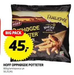 Bunnpris HOFF OPPHØGDE POTTETER, NOK 45 tilbud