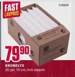 Europris KRONELYS, NOK 79.9 tilbud