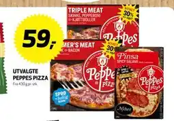 Bunnpris Utvalgte Peppes Pizza, NOK 59 tilbud