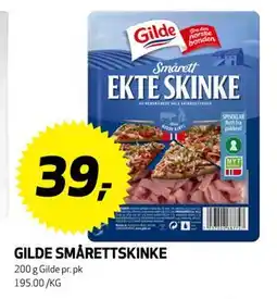 Bunnpris GILDE SMÅRETTSKINKE, NOK 39 tilbud